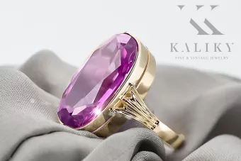 14k žluté zlato Ametyst  Vintage vrc113y